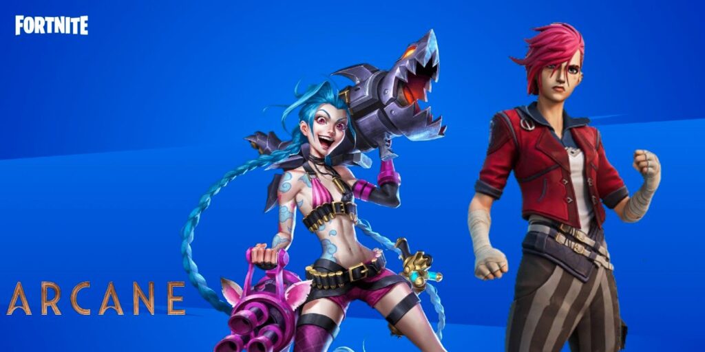 Fortnite: Cosméticos de Arcane, incluidos Vi y fugas de pieles de Jinx que regresan