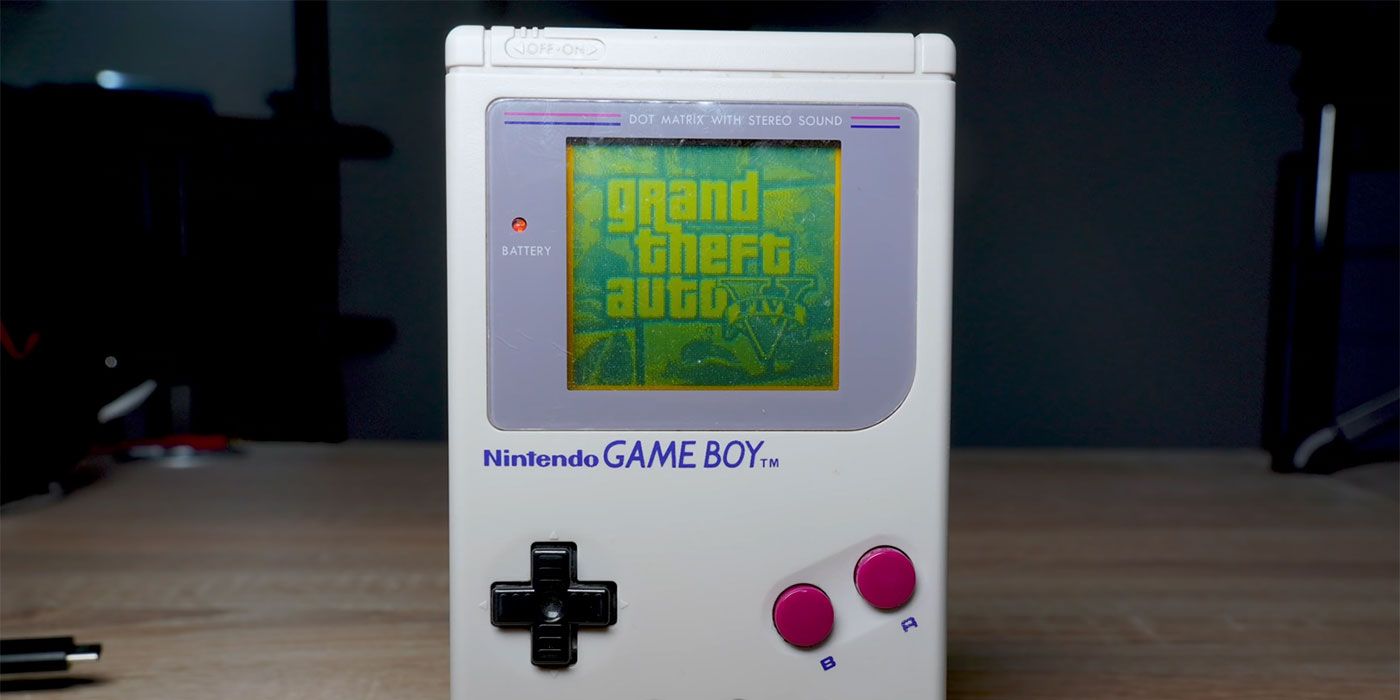 GTA 5 se ejecuta en la Game Boy original gracias a un cartucho modificado