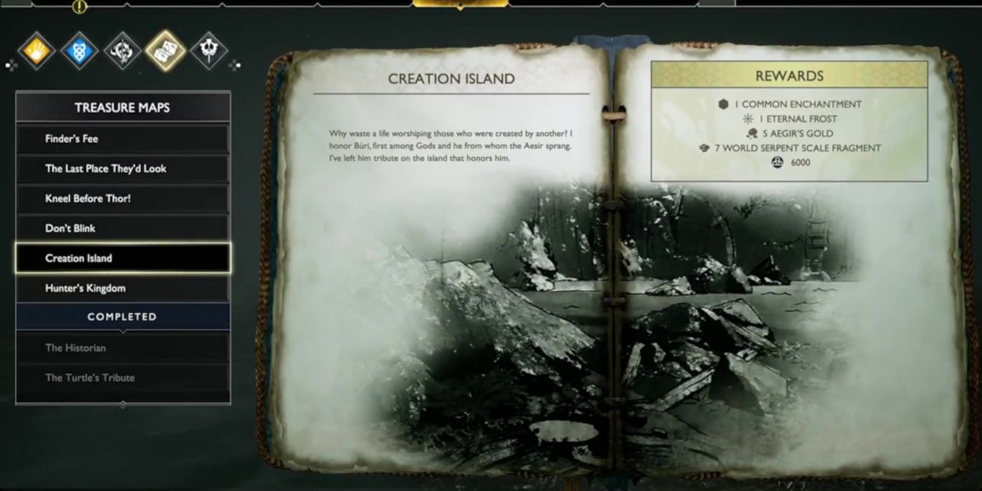 God Of War: Cómo encontrar el tesoro de la isla de la creación