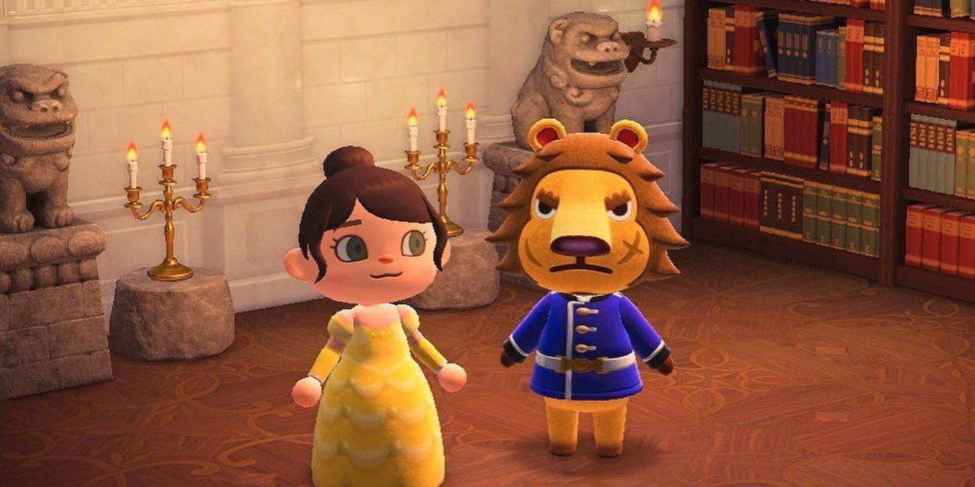 Jugador de Animal Crossing recrea la escena del salón de baile La Bella y la Bestia
