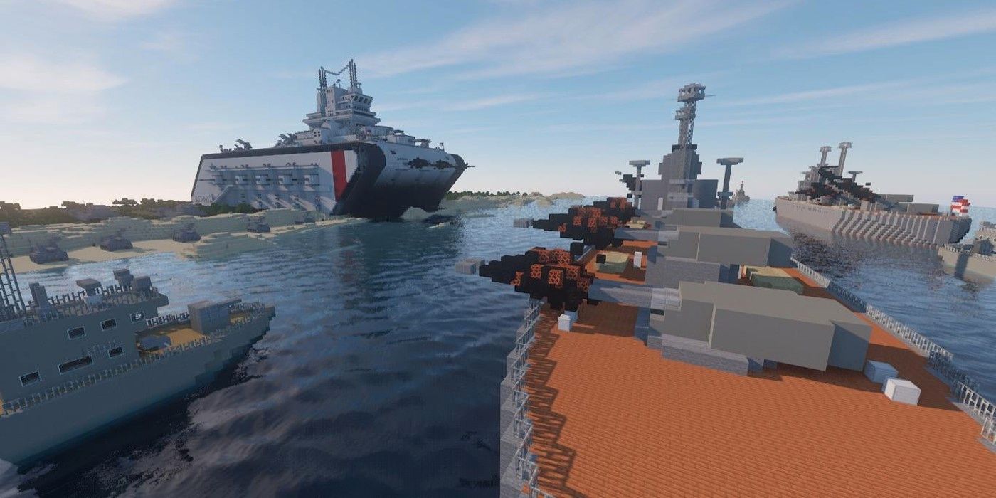 Jugador de Minecraft construye una batalla épica con tanques masivos
