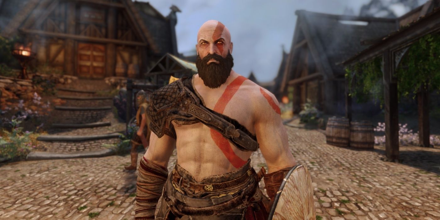 Kratos de God Of War llega a Skyrim en un nuevo modo de seguidor