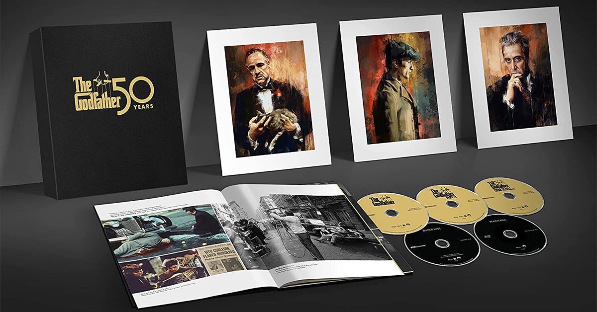 La caja de Blu-ray 4K de la trilogía del 50 aniversario de El Padrino está disponible para pre-pedido