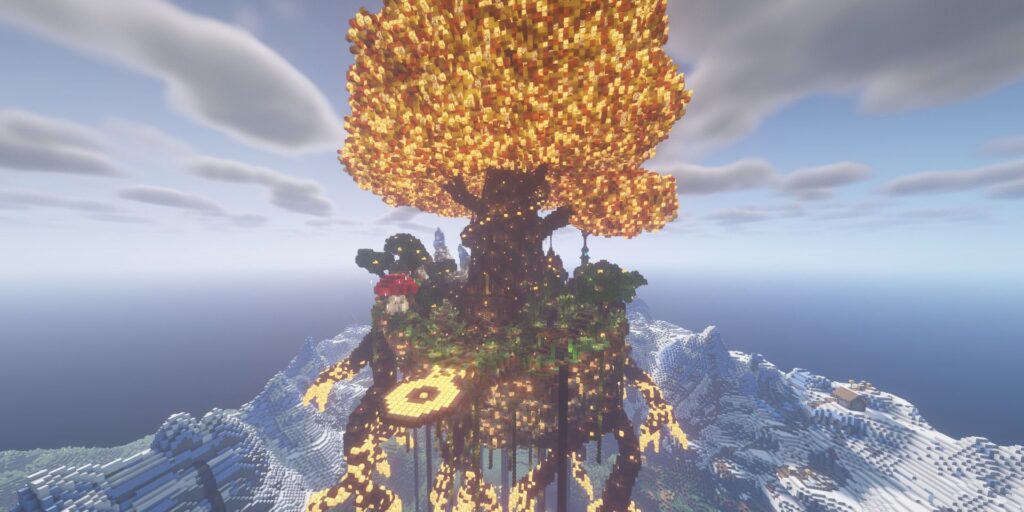 La impresionante construcción Yggdrasil de Minecraft es apta para los dioses