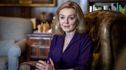 Liz Truss, el 16 de diciembre durante una entrevista en Madrid.