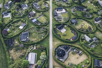 Estos jardines se hallan en Naerum, en la periferia norte de Copenhague.