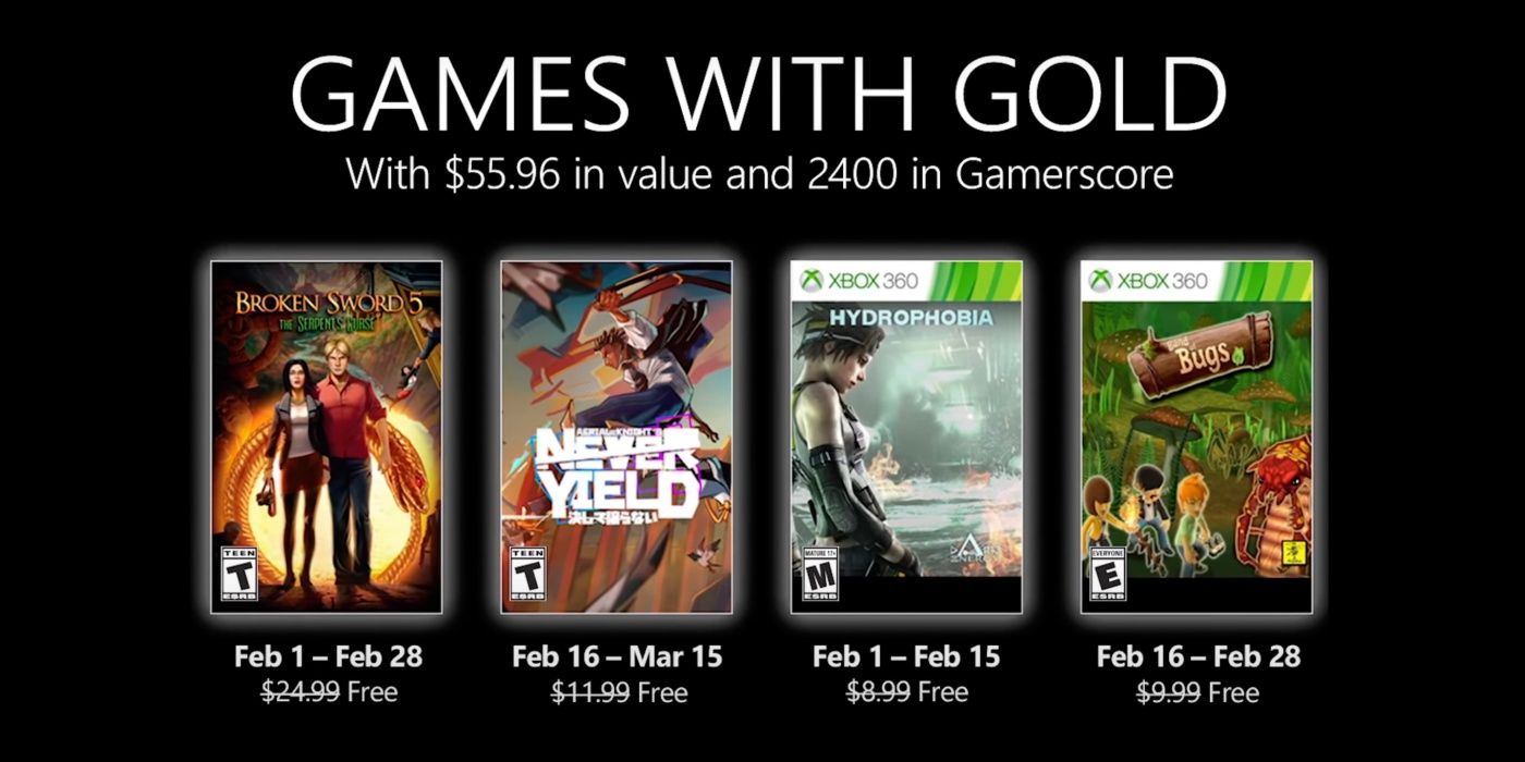 Los juegos con oro de febrero de 2022 de Xbox son algo peores que PS +