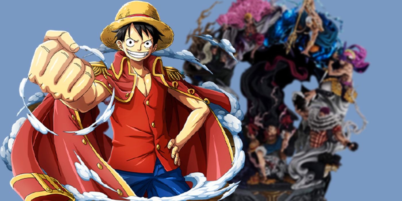 Luffy de One Piece se convierte en el rey pirata en una estatua ridículamente épica