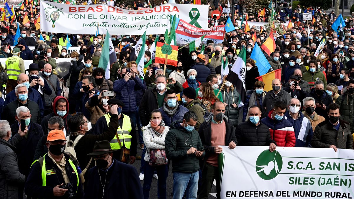 Manifestación de ganaderos en Madrid para “protestar por la situación en el mundo rural”