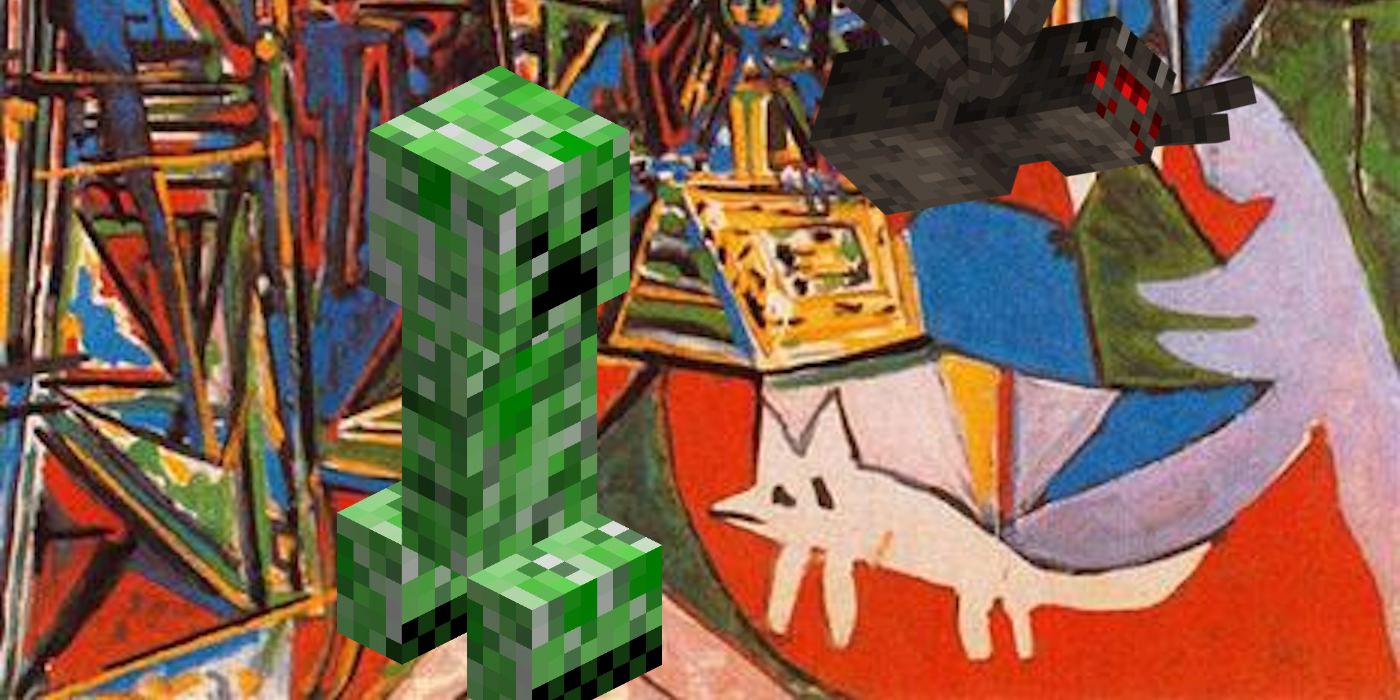 Minecraft Art reproduce los gatos de Picasso a gran escala