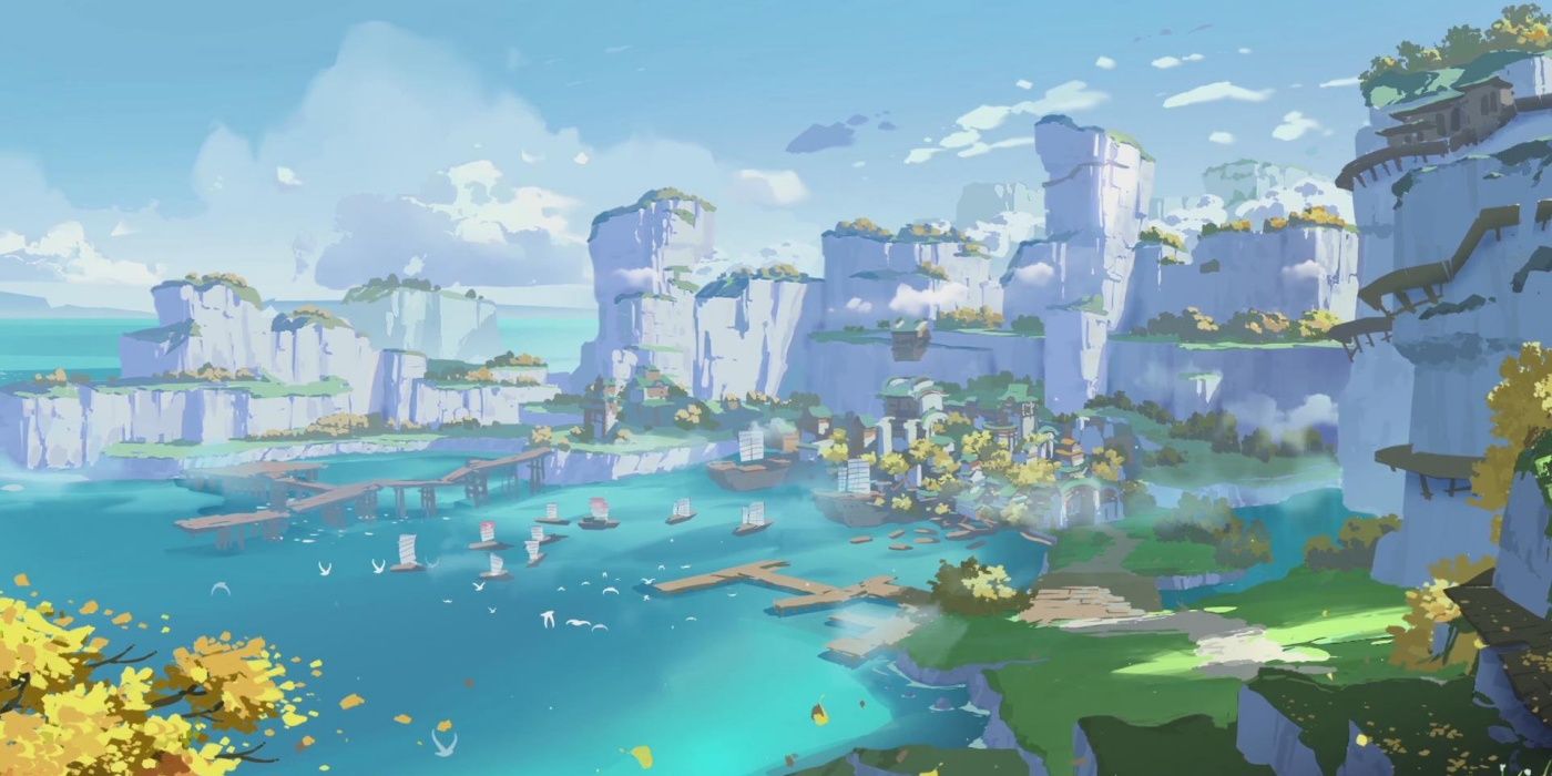 Minecraft Build recrea el continente Teyvat de Genshin Impact en su totalidad