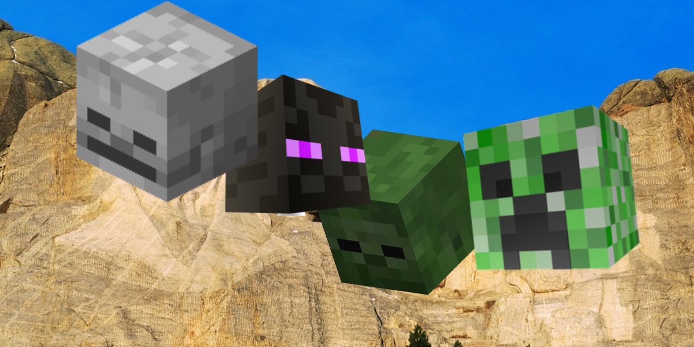 Minecraft Mt. Rushmore Recreation reemplaza las cabezas de los presidentes con turbas