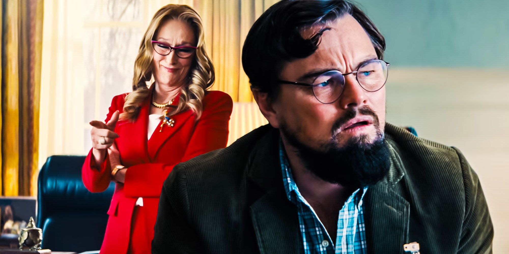 No mires hacia arriba: la improvisación de DiCaprio & Streep es la razón por la que la película tiene éxito