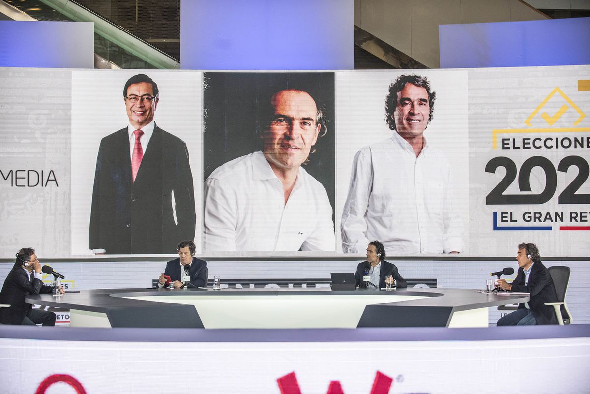 Petro, Fajardo y Gutiérrez muestran la polarización política de Colombia en el debate electoral