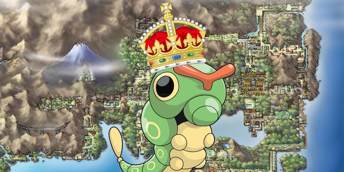 Pokémon Leaf Green ha sido vencido usando solo Caterpie
