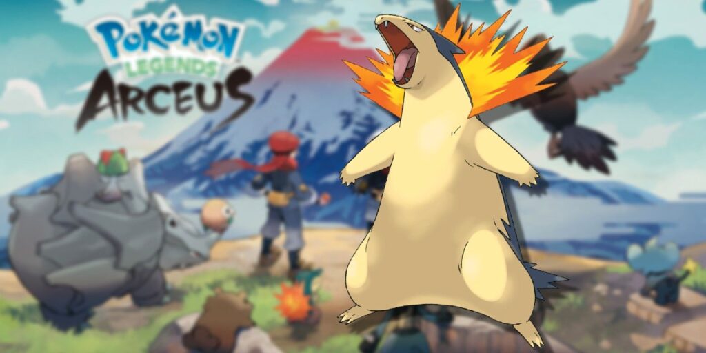Pokémon Legends: Arceus filtró la forma Hisuian Typhlosion burlada por los jugadores