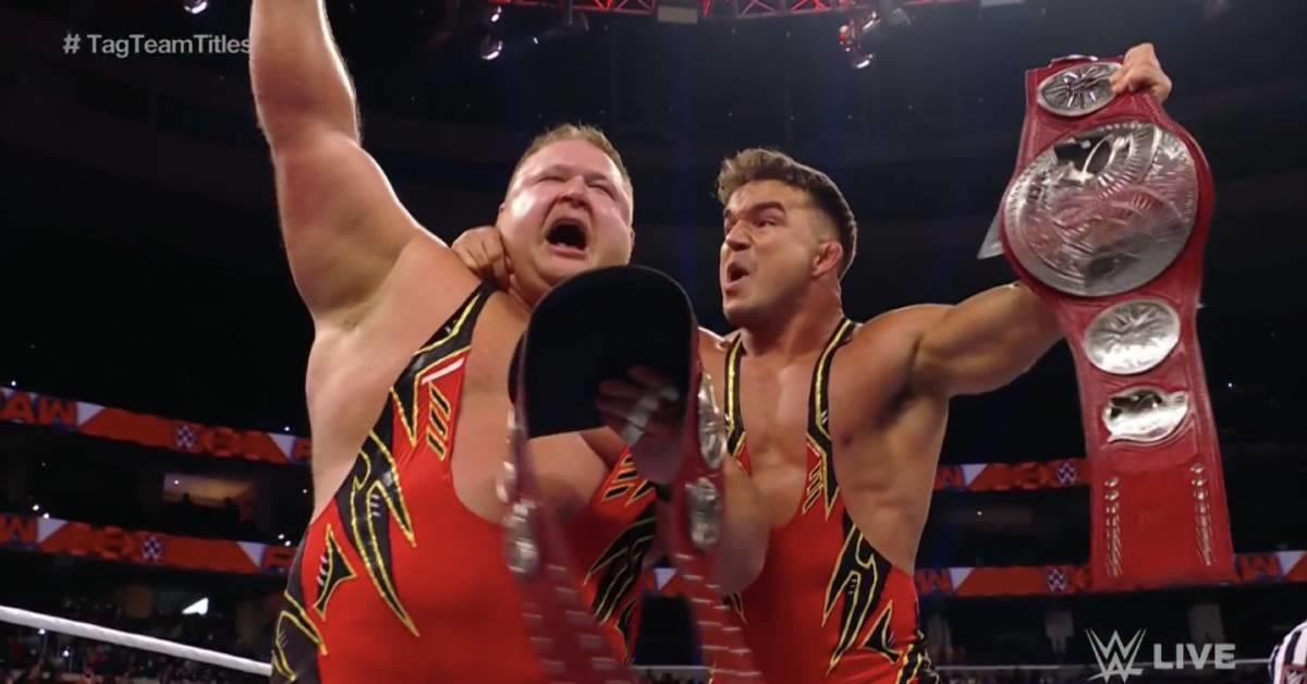 RK-Bro pierde los Campeonatos en Parejas de Raw luego de que Randy Orton fuera inmovilizado