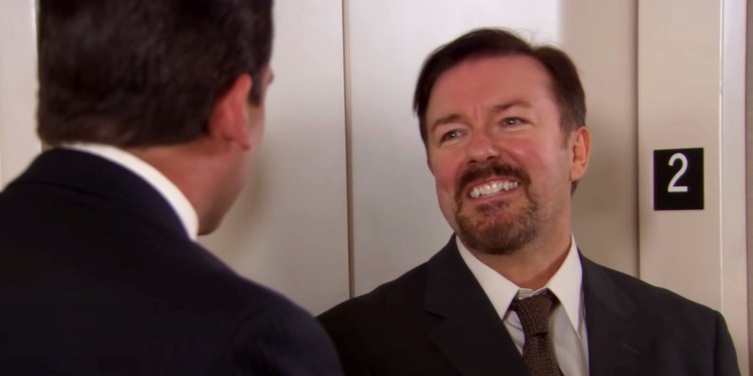 Ricky Gervais da su respuesta final en el debate de la oficina entre EE. UU. y el Reino Unido