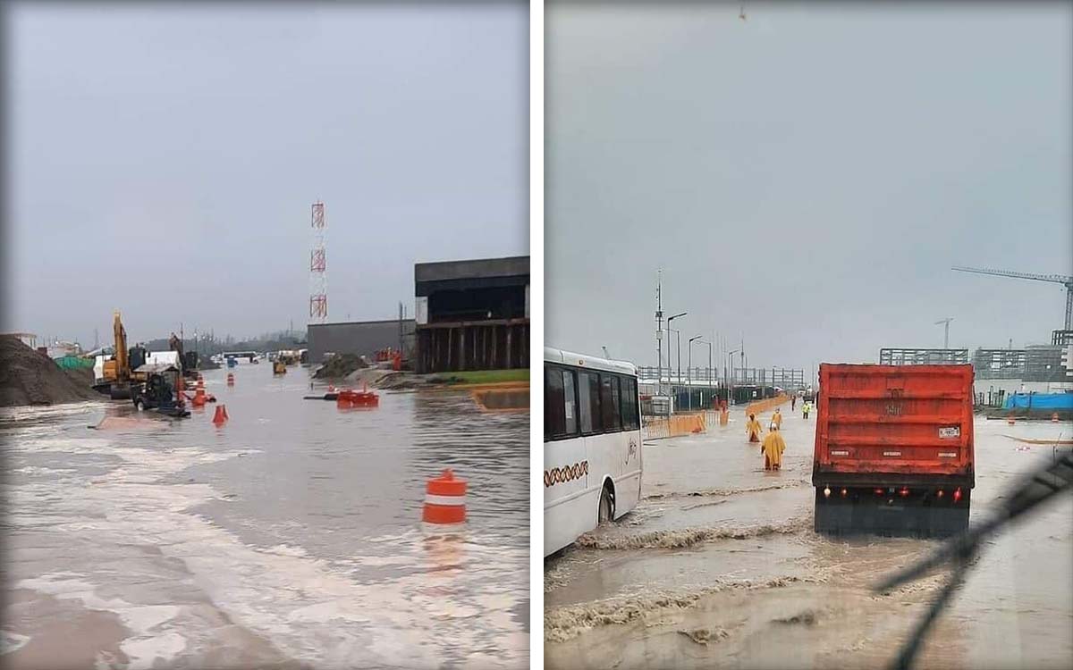 Se inunda refinería de Dos Bocas tras lluvias en Tabasco