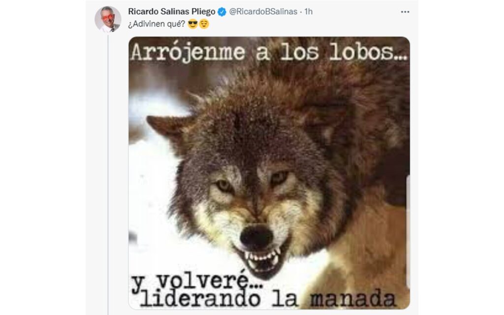 "Se va a poner peor", advierte Salinas Pliego luego de recuperar su cuenta de Twitter