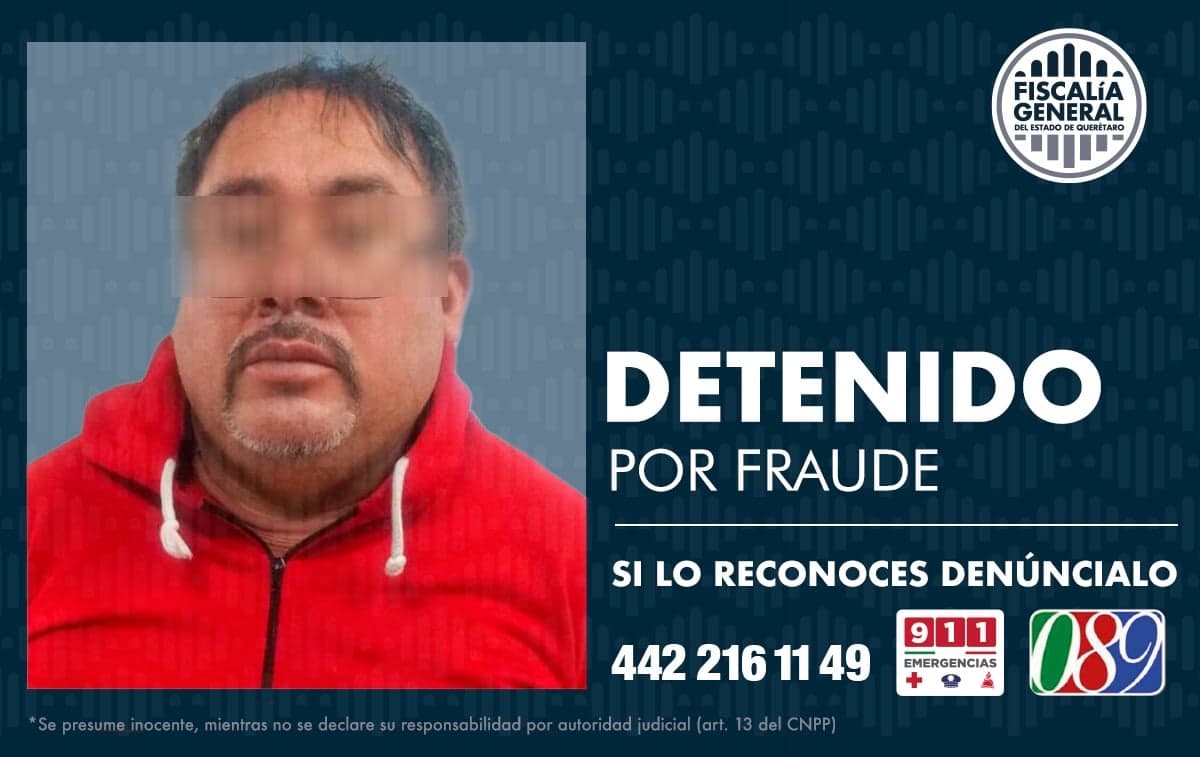 Taxista detenido por fraude, engañaba gente con llamadas que se hacían desde un penal, en San Juan del Río