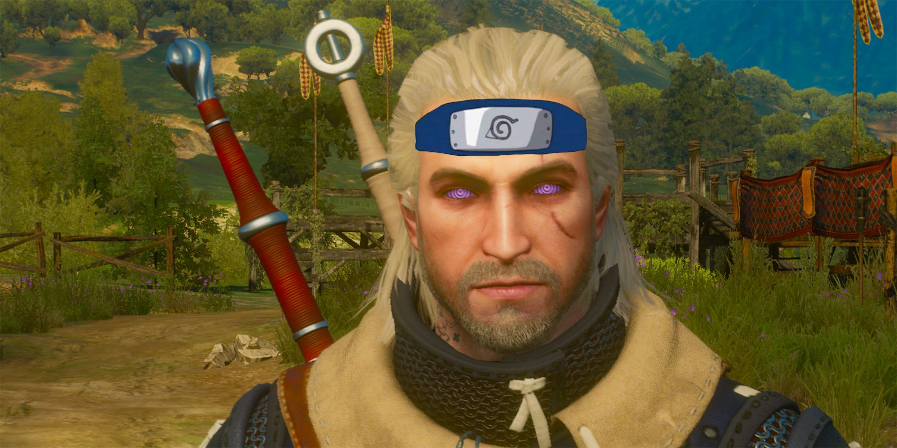 The Witcher 3 Mod le da a Geralt ojos inspirados en Naruto