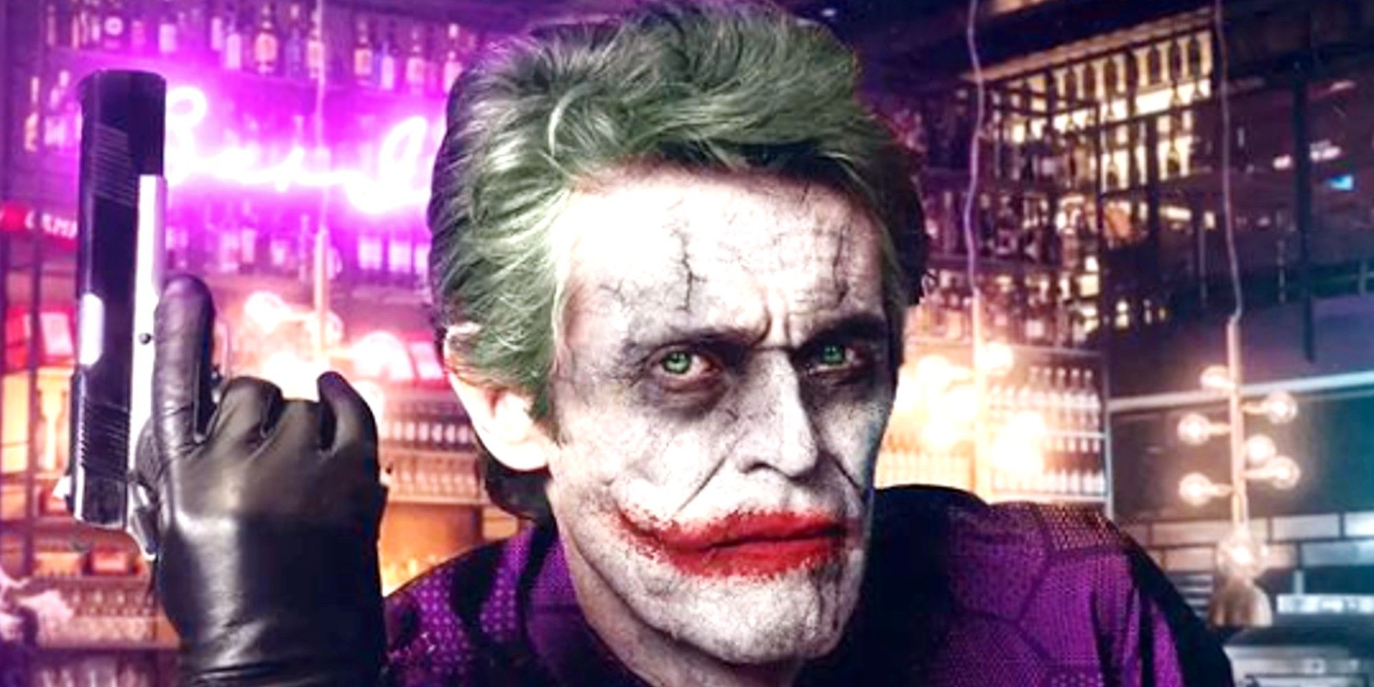 Willem Dafoe como Joker Art demuestra que es un payaso perfecto Príncipe del crimen