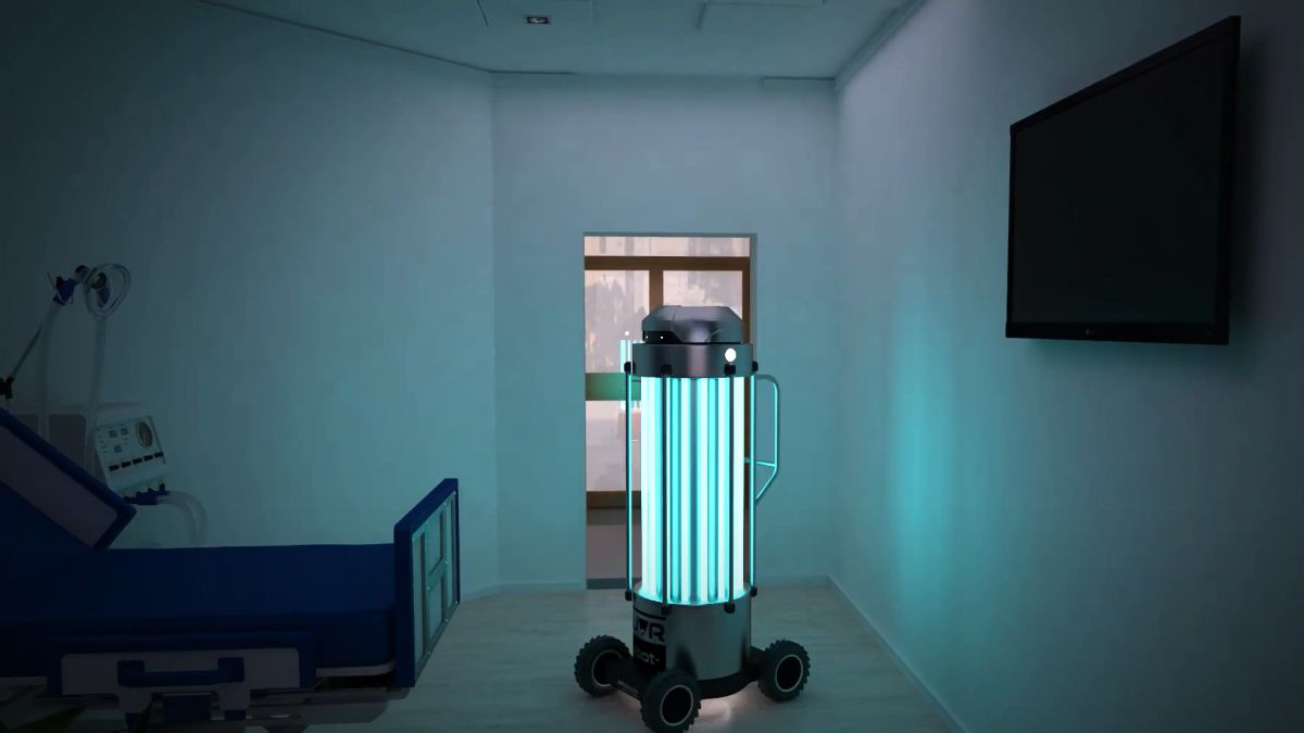 Así es el robot que desinfecta las habitaciones de UCI en tiempo récord