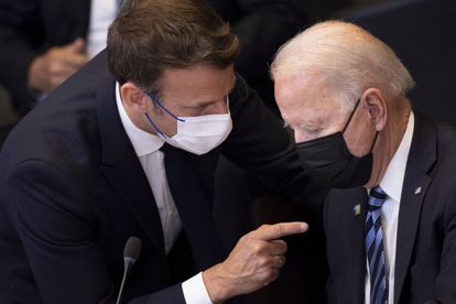 Emmanuel Macron y Joe Biden, el pasado junio en Bruselas.