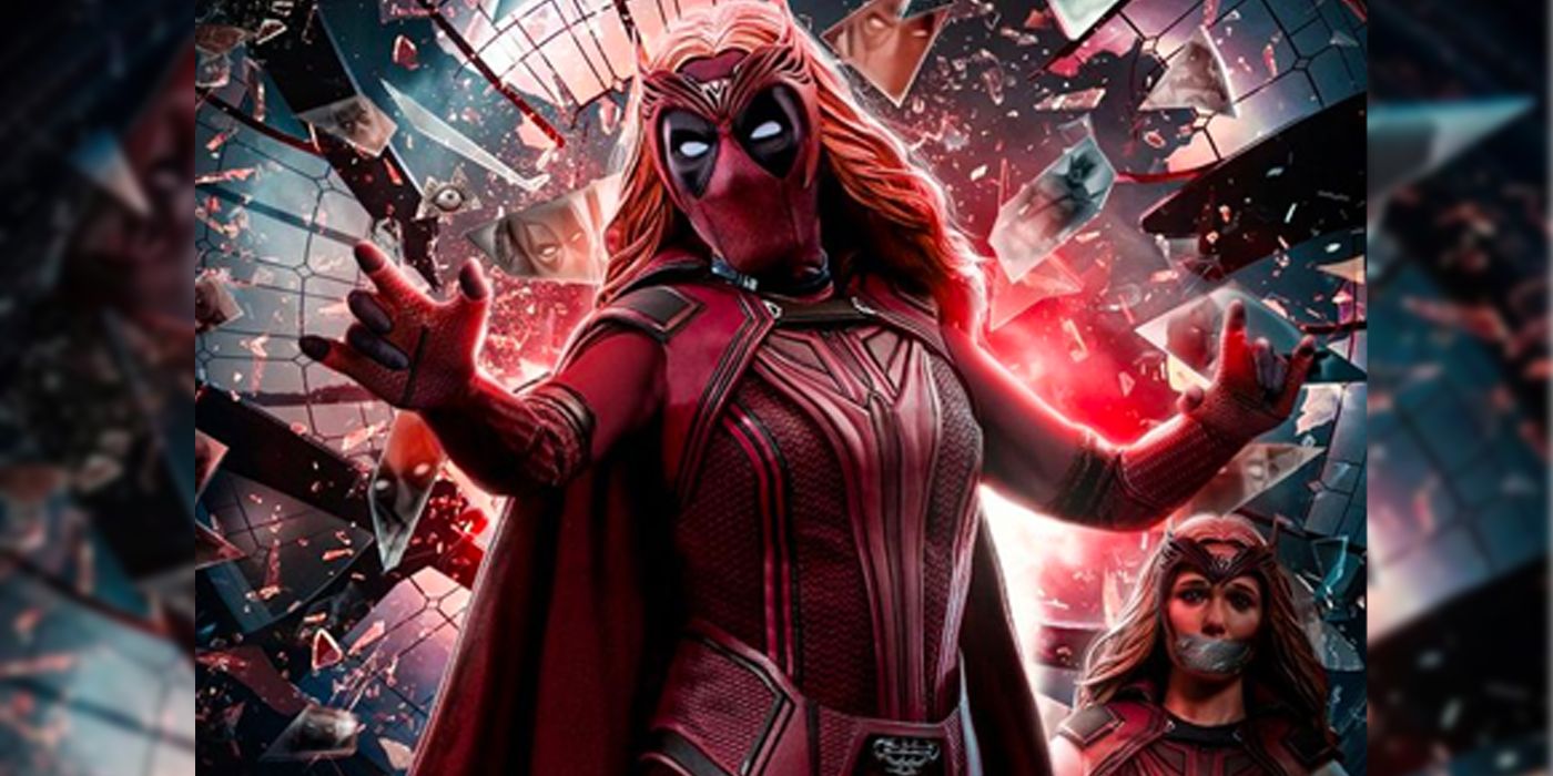 Deadpool secuestra y se convierte en la Bruja Escarlata en Doctor Strange 2 Fan Poster