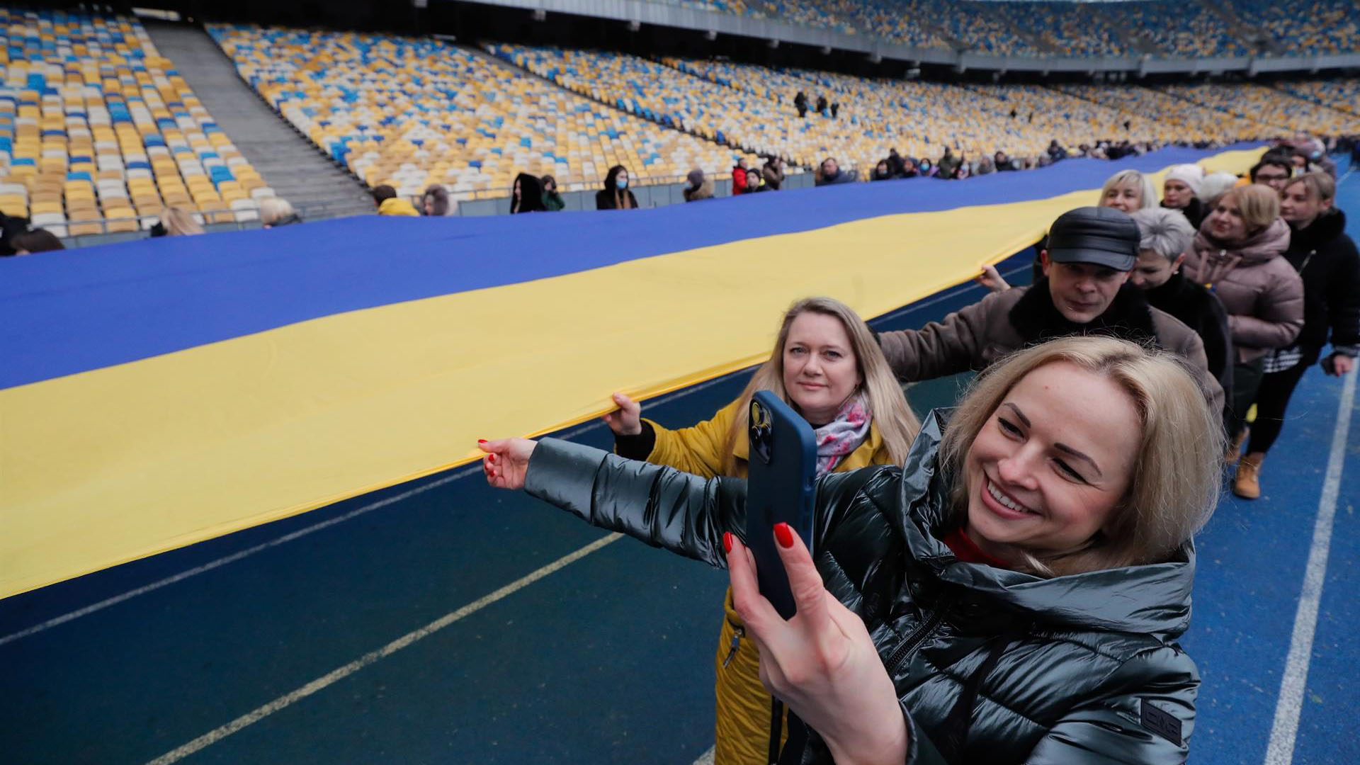 En medio de la tensión con Rusia, en Ucrania celebran el Día de Unidad Nacional