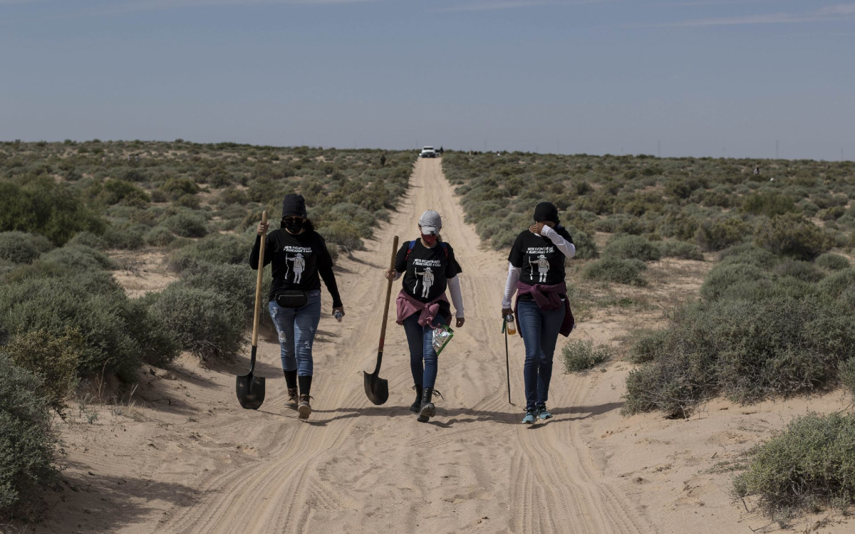 Exploran zona fronteriza en busca de migrantes desaparecidos en México: Brigada Internacional | Fotos