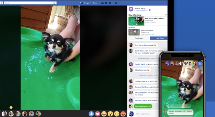 Facebook “Watch Party” permite que los grupos vean videos simultáneamente