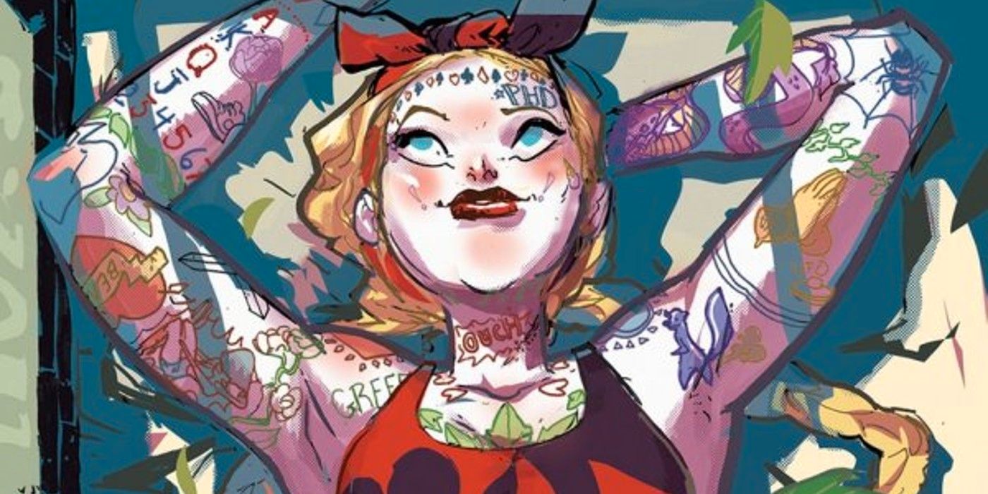 Harley Quinn finalmente coincide con el Joker de Jared Leto en una portada llena de tatuajes