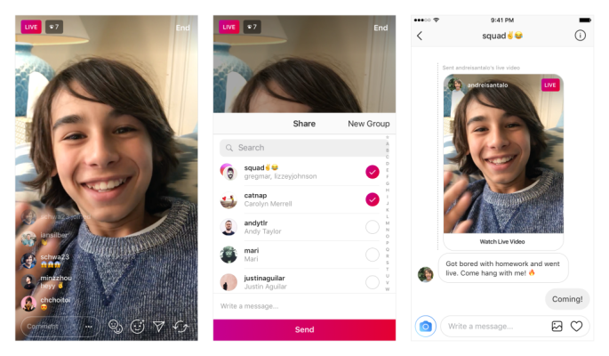 Instagram ahora te permite compartir videos en vivo a través de mensajes directos