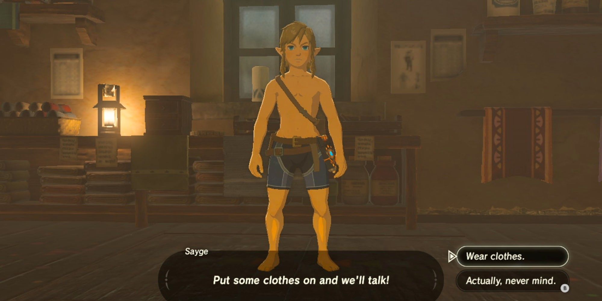 Los santuarios de Breath of the Wild son aparentemente más fáciles si Link está desnudo