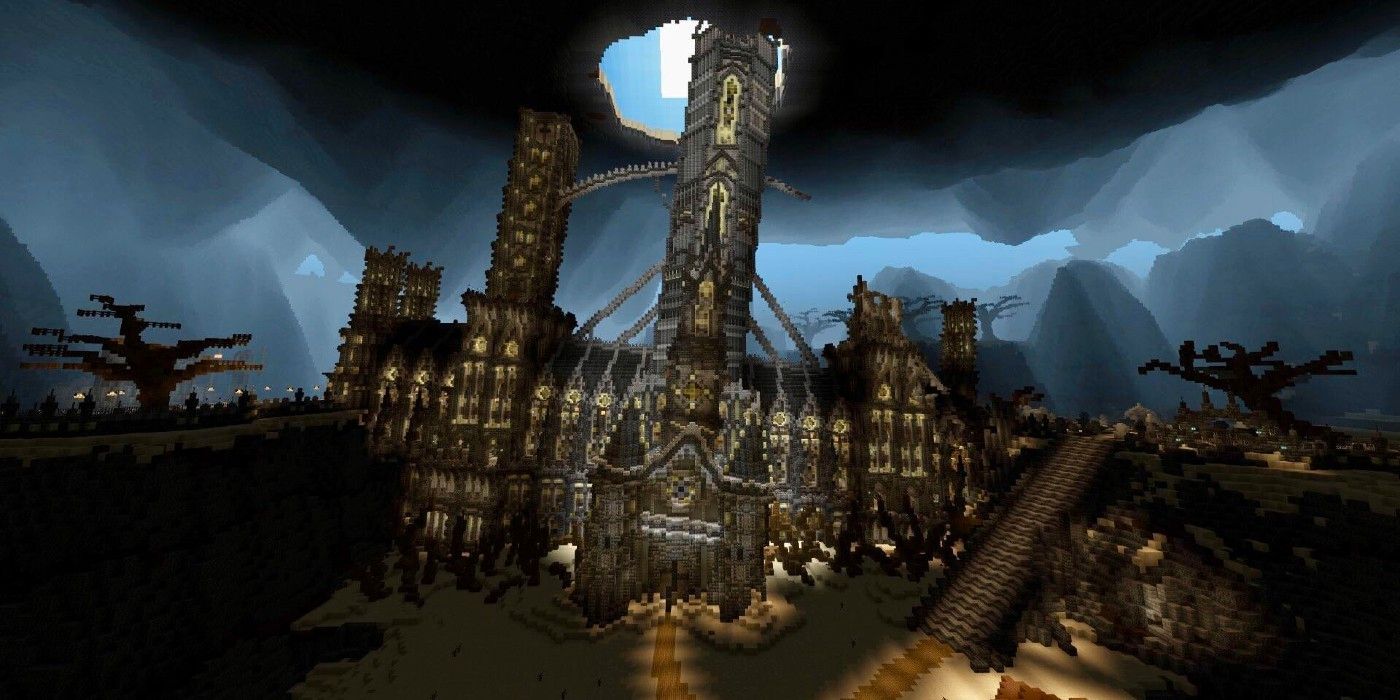 Minecraft Sunken City Build muestra una impresionante arquitectura inclinada