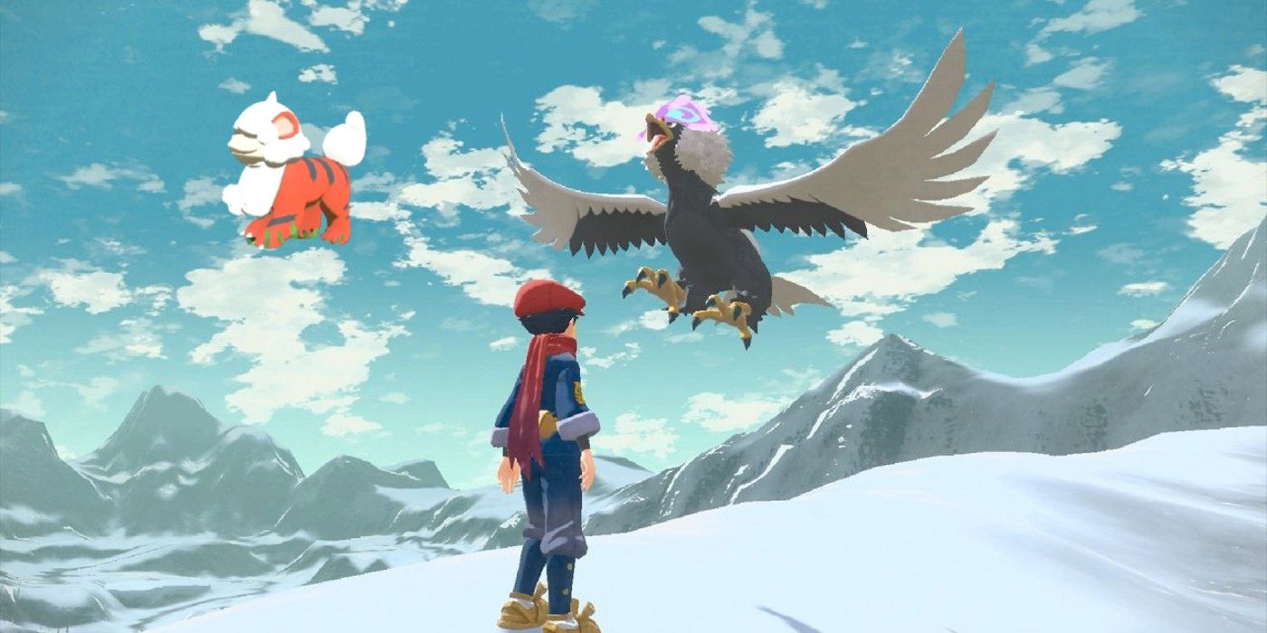 Pokémon Legends: Arceus Hisuian Growlithe vuela gracias a Glitch