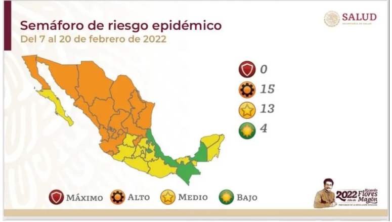 Querétaro estará en SEMAFORO NARANJA a partir del lunes, según mapa epidemiológico federal  