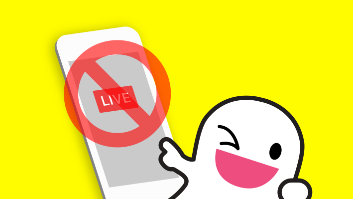 Snapchat will not let users broadcast Live