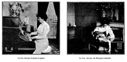 Fotografías de Trinidad Arroyo para la revista 'España Médica', en 1912.