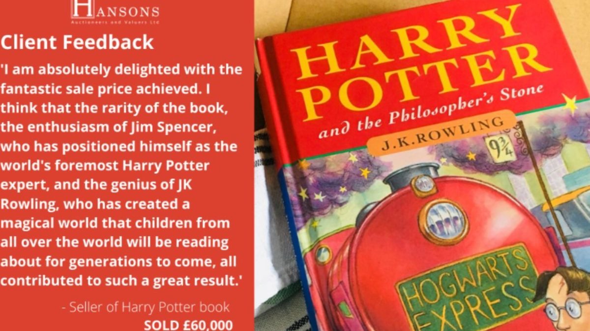 ¿Tienes una primera edición de un libro de Harry Potter? Podría valer 85.000 euros