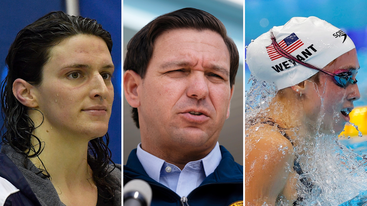 Gobernador de Florida considera ganadora a nadadora que perdió ante transgénero