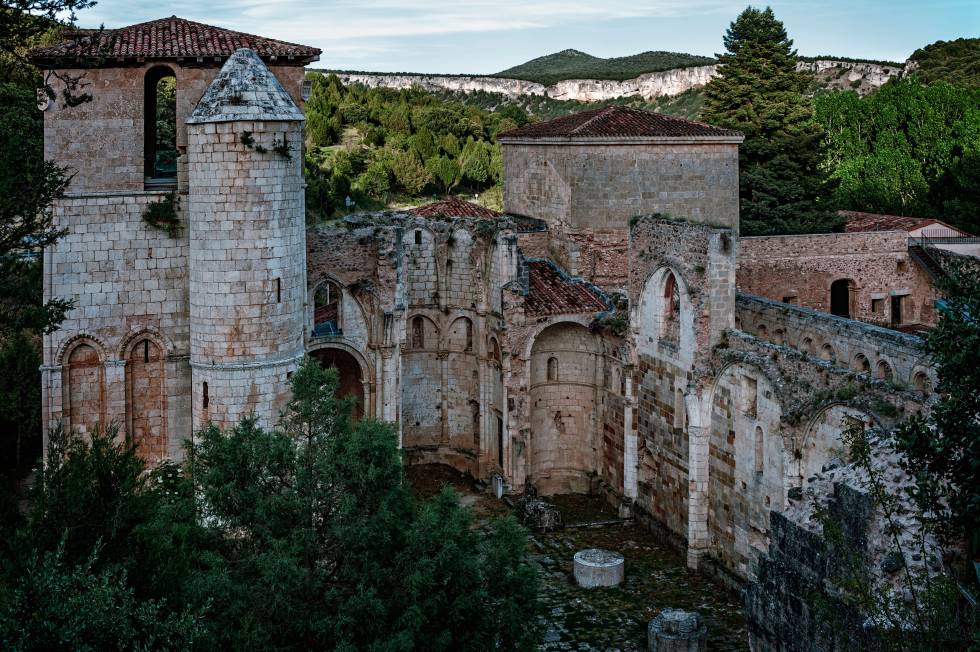 Ruinas del monasterio burgalés de San Pedro de Arlanza, considerado la “cuna de Castilla”.