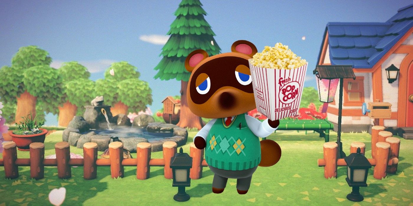 Animal Crossing Villager rompe la cuarta pared al oler palomitas de maíz reales