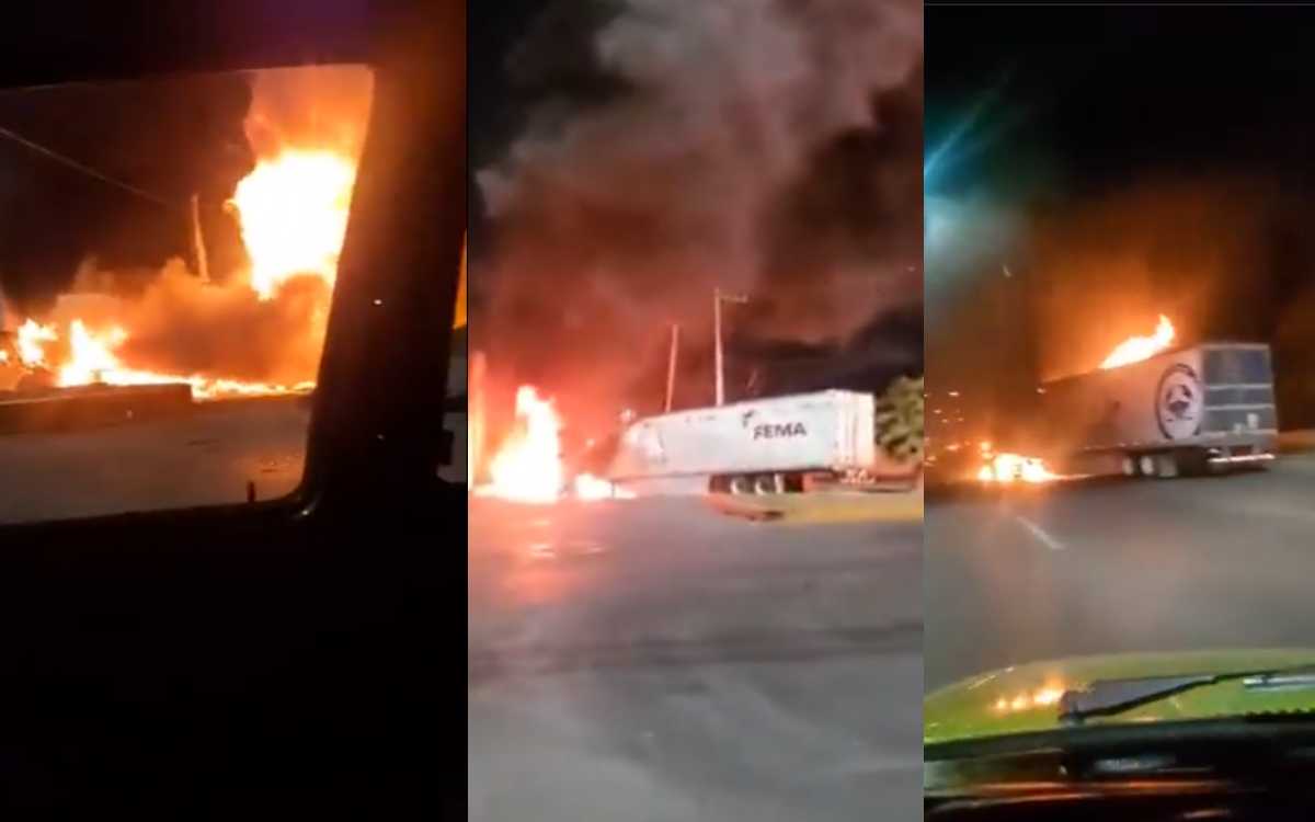 Balaceras, persecuciones y vehículos incendiados en Nuevo Laredo tras captura de capo
