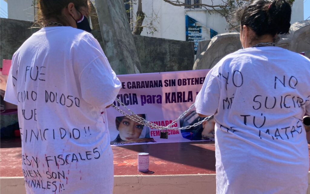 Caravana de madres chiapanecas llega al Istmo para exigir justicia por feminicidios