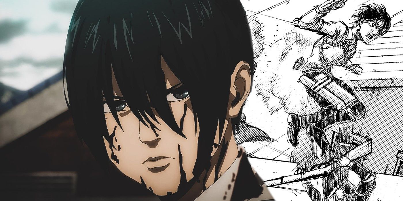 Cómo los cambios en el manga de Attack On Titan mejoran el final de Mikasa