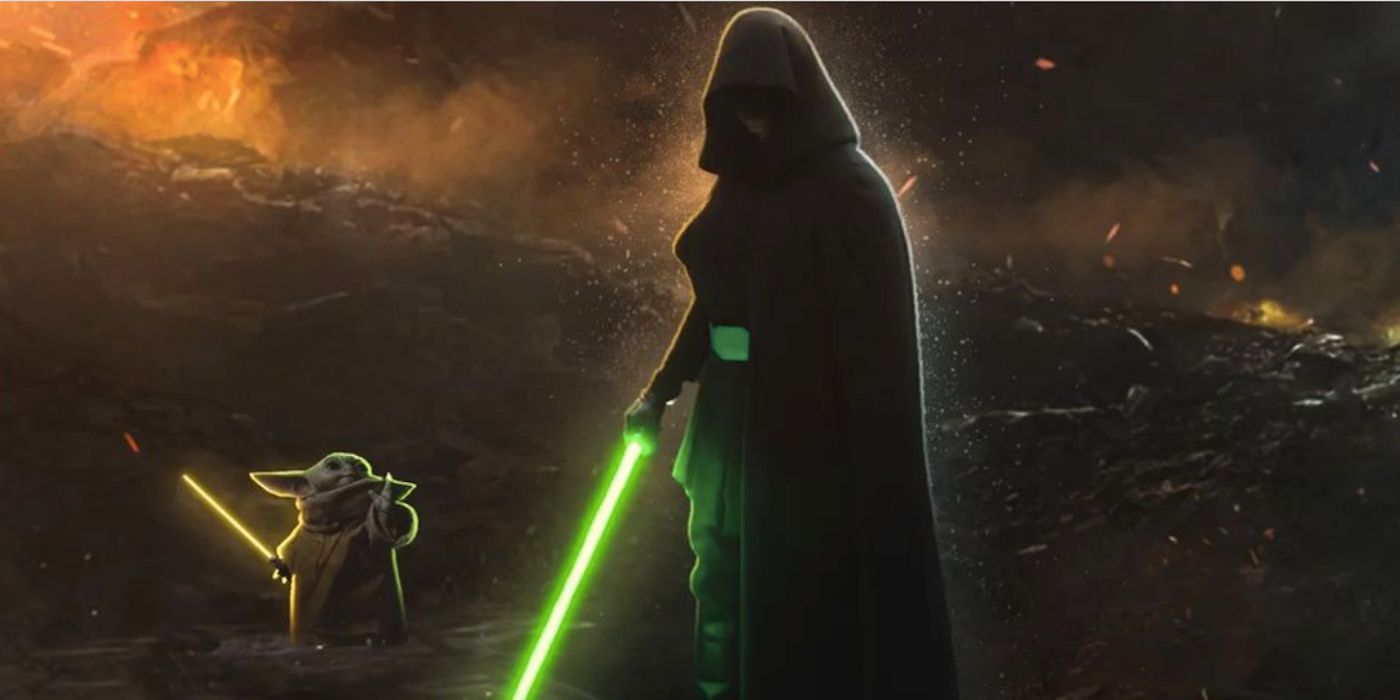Cómo sería la temporada 3 de Mandalorian si Baby Yoda se quedara con Luke