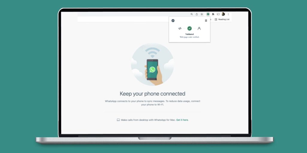 Cómo verificar la autenticidad de WhatsApp Web usando Code Verify Extension